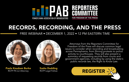 FREE Webinar: PA Courts/Records Policy & Procedures
